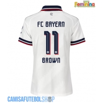 Camisa de time de futebol Bayern Munich Nathaniel Brown #11 Replicas 2º Equipamento Feminina 2026-27 Manga Curta